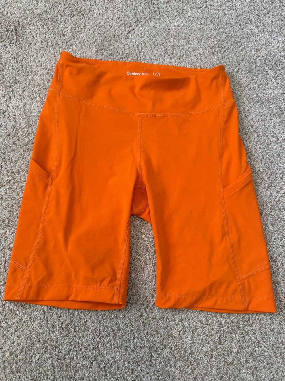 Outdoor Voices Women's Orange Bike Shorts